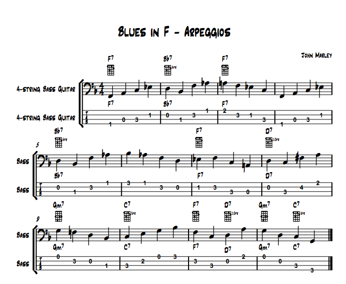 Playing Jazz Bass: Arpeggios, Passing Notes and Chords.